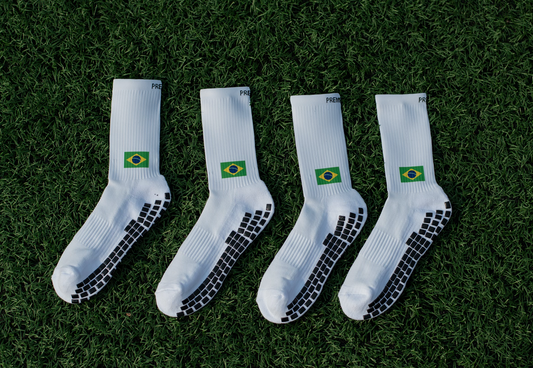 Premier Edge Brazil Flag Grip Socks