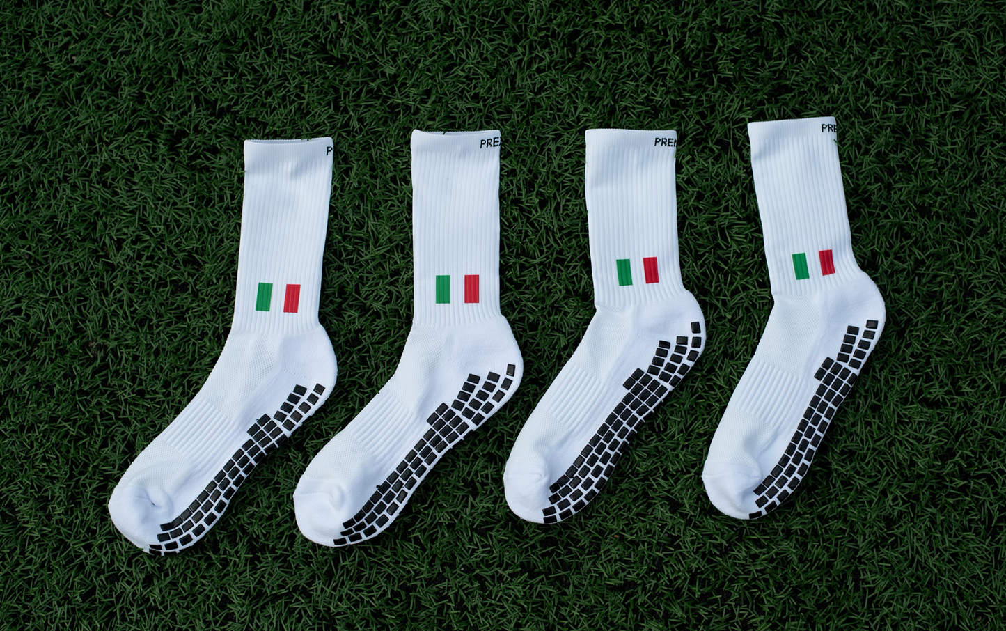 Premier Edge Italy Flag Grip Socks