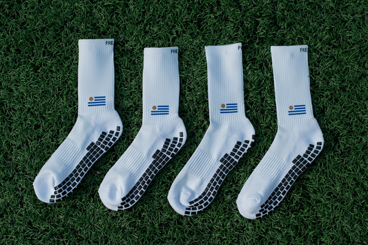 Premier Edge Uruguay Flag Grip Socks